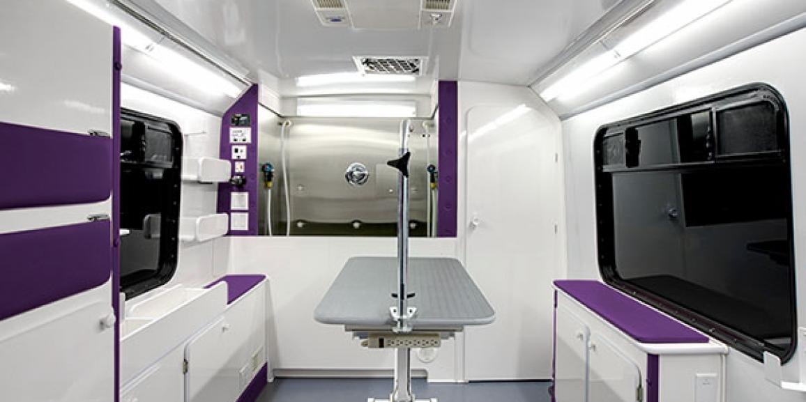 Mobile Pet Grooming Truck Interior